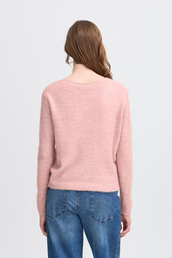 Jersey cuello pico rosa BAHITI