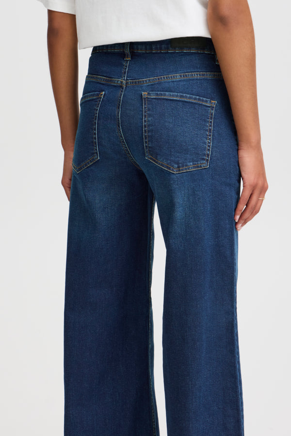 Vaqueros wide leg azul oscuro ZINDY