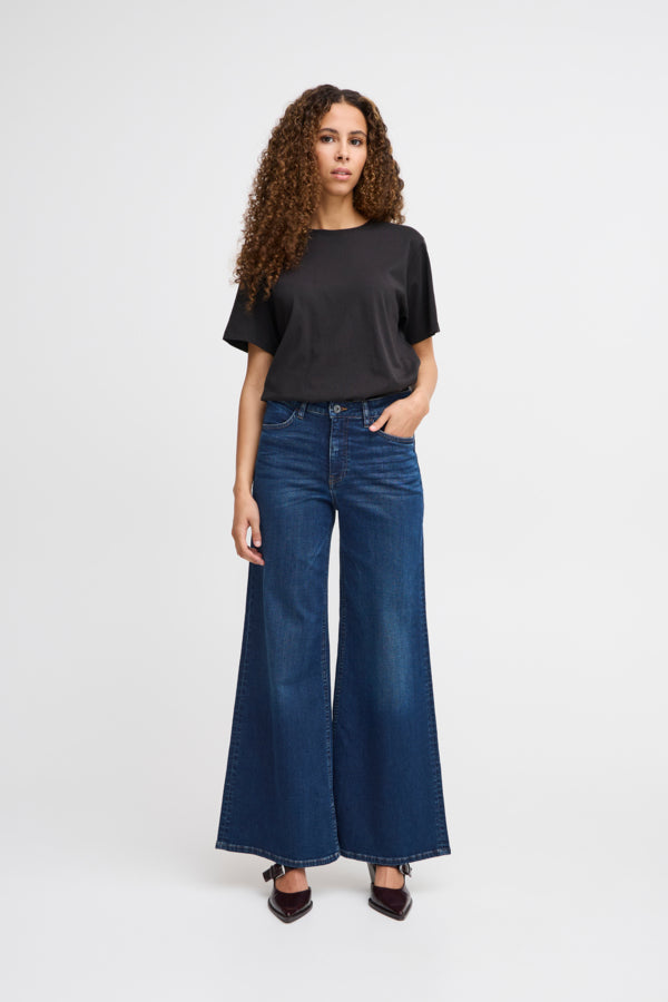 Vaqueros wide leg azul oscuro ZINDY
