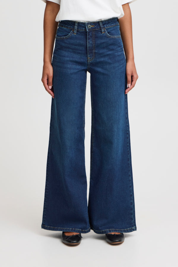 Vaqueros wide leg azul oscuro ZINDY