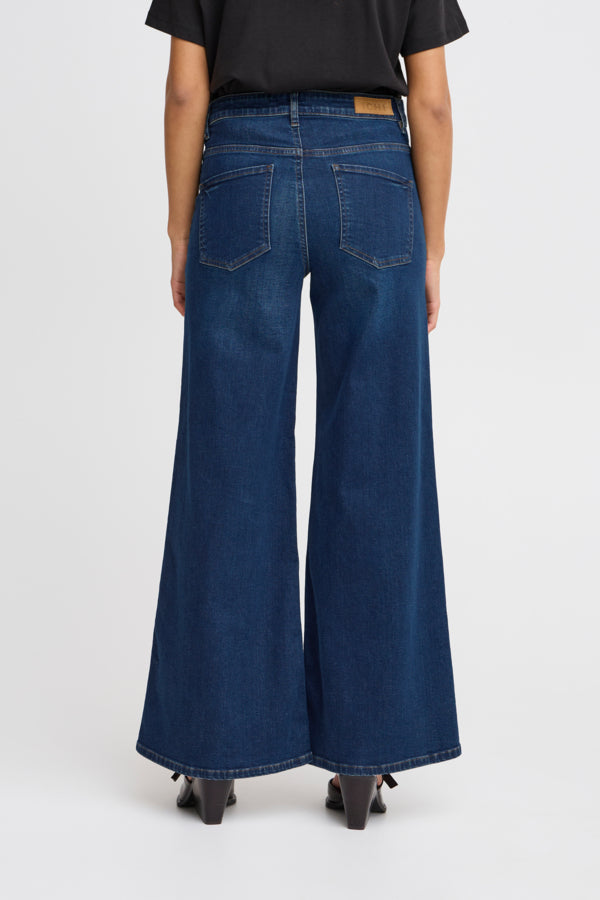 Vaqueros wide leg azul oscuro ZINDY