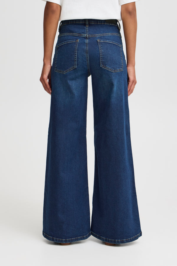 Vaqueros wide leg azul oscuro ZINDY