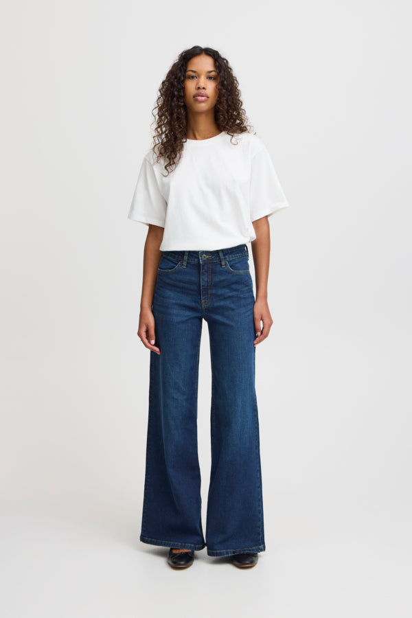 Vaqueros wide leg azul oscuro ZINDY