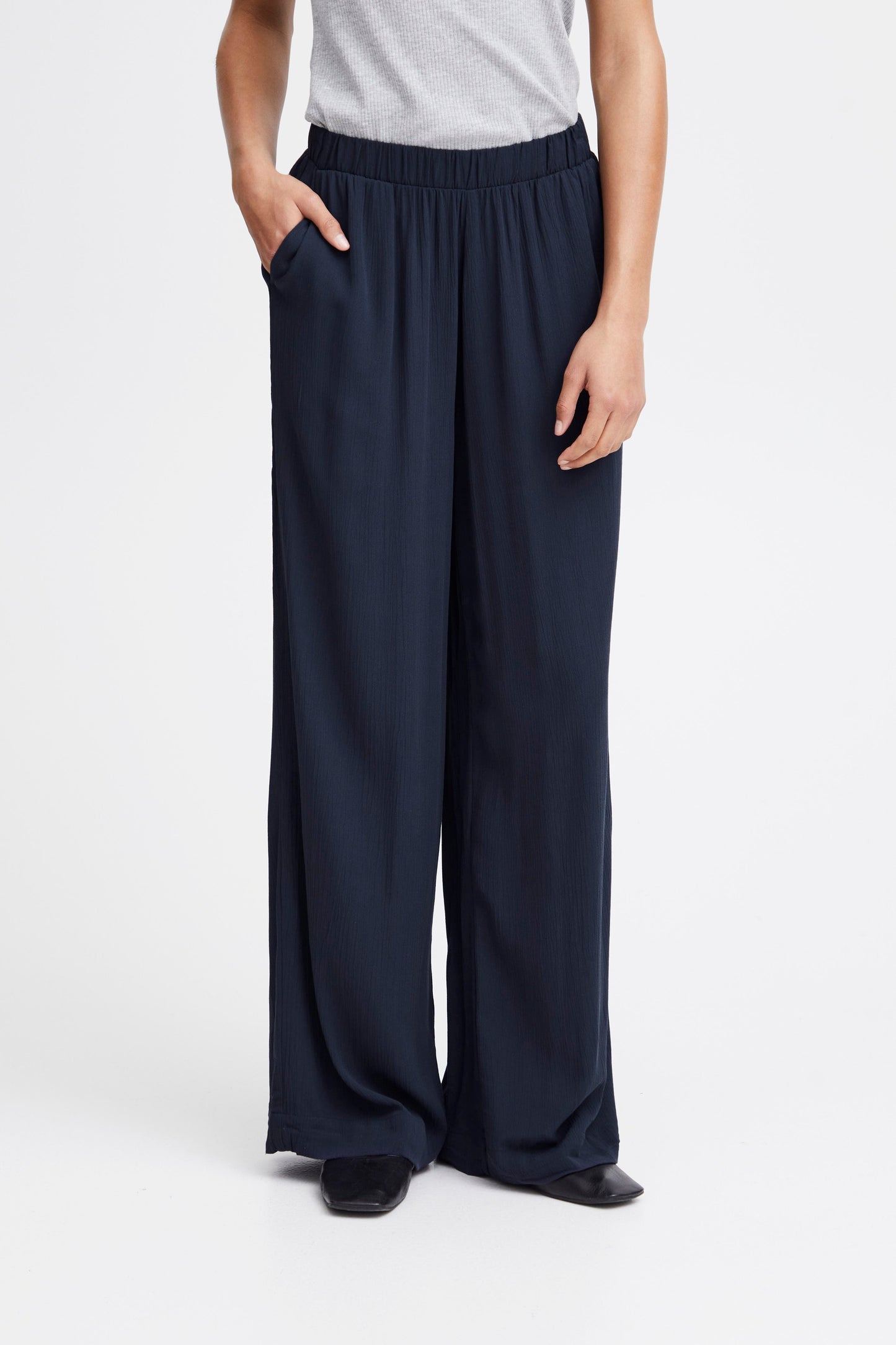 Pantalón fluido marino MAR