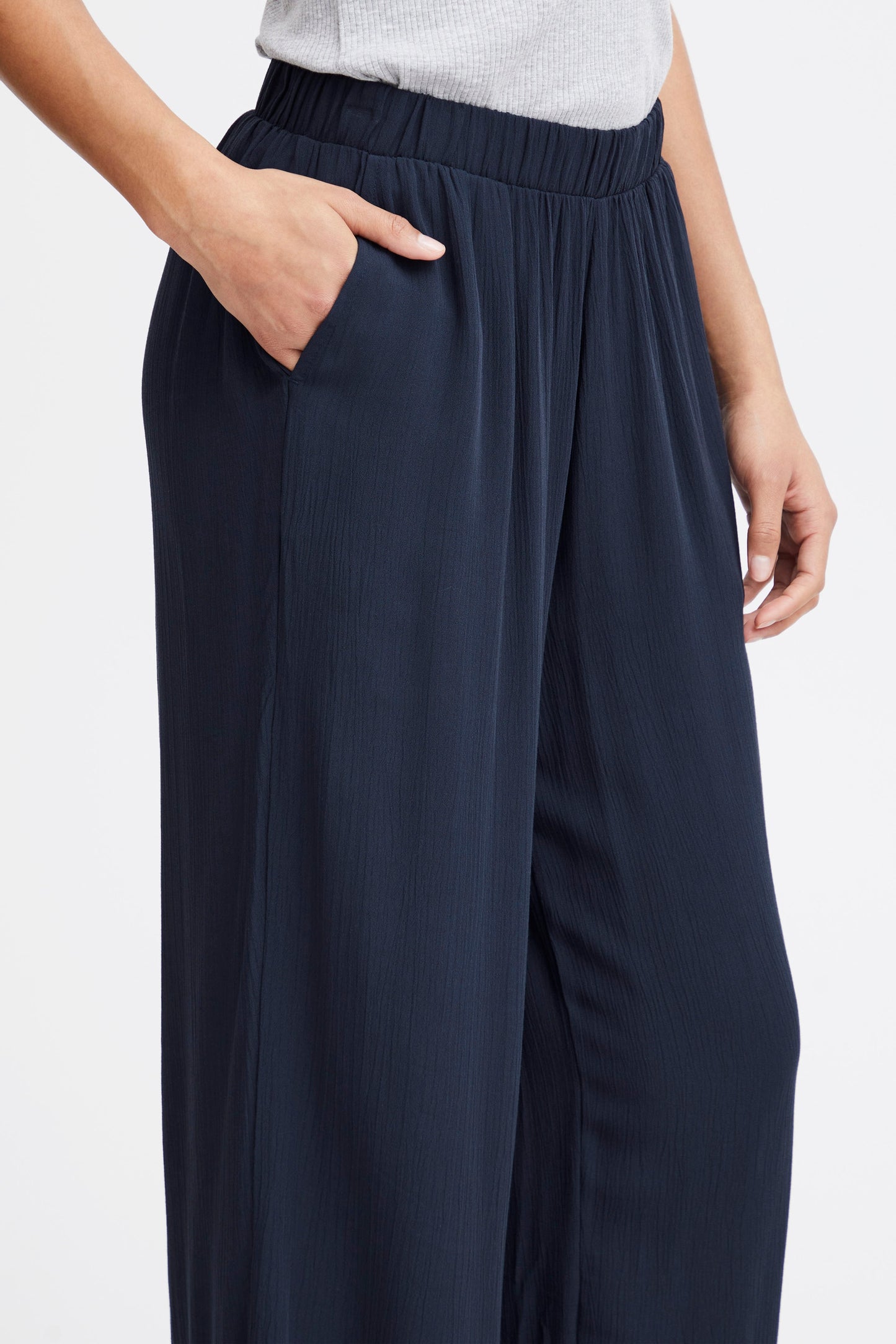 Pantalón fluido marino MAR