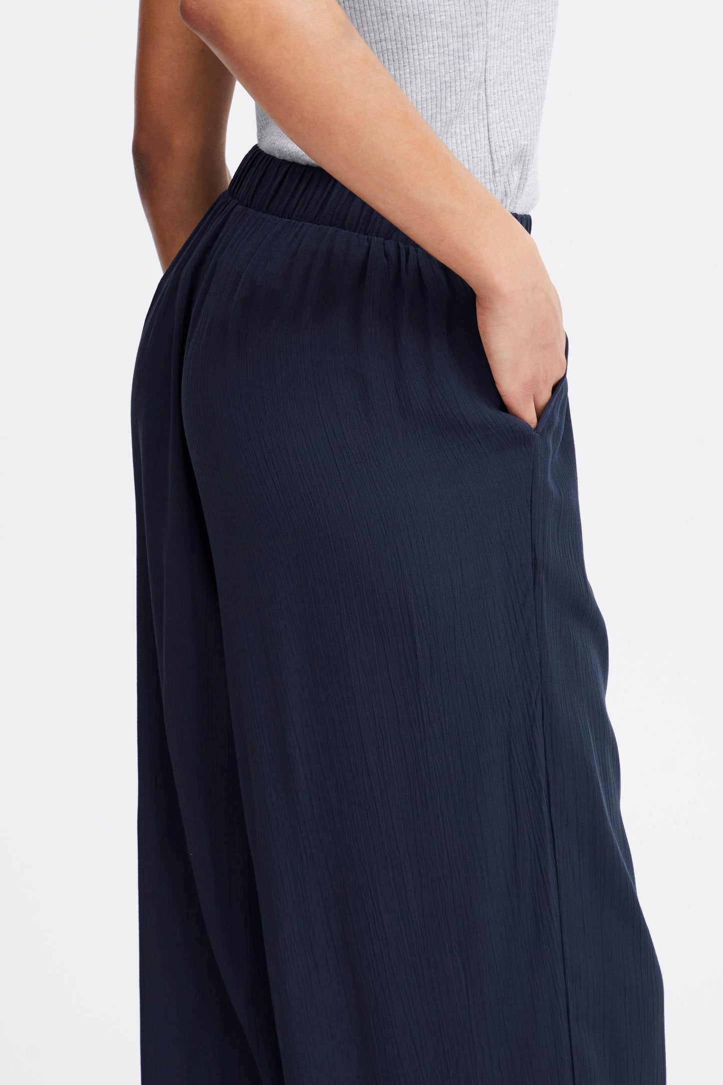 Pantalón fluido marino MAR