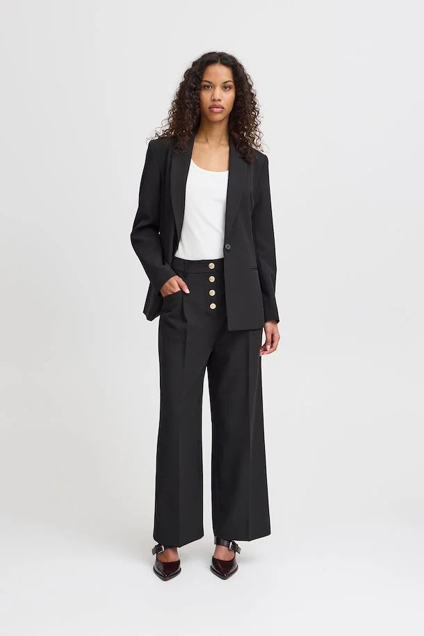 Pantalón negro wide leg LEXI