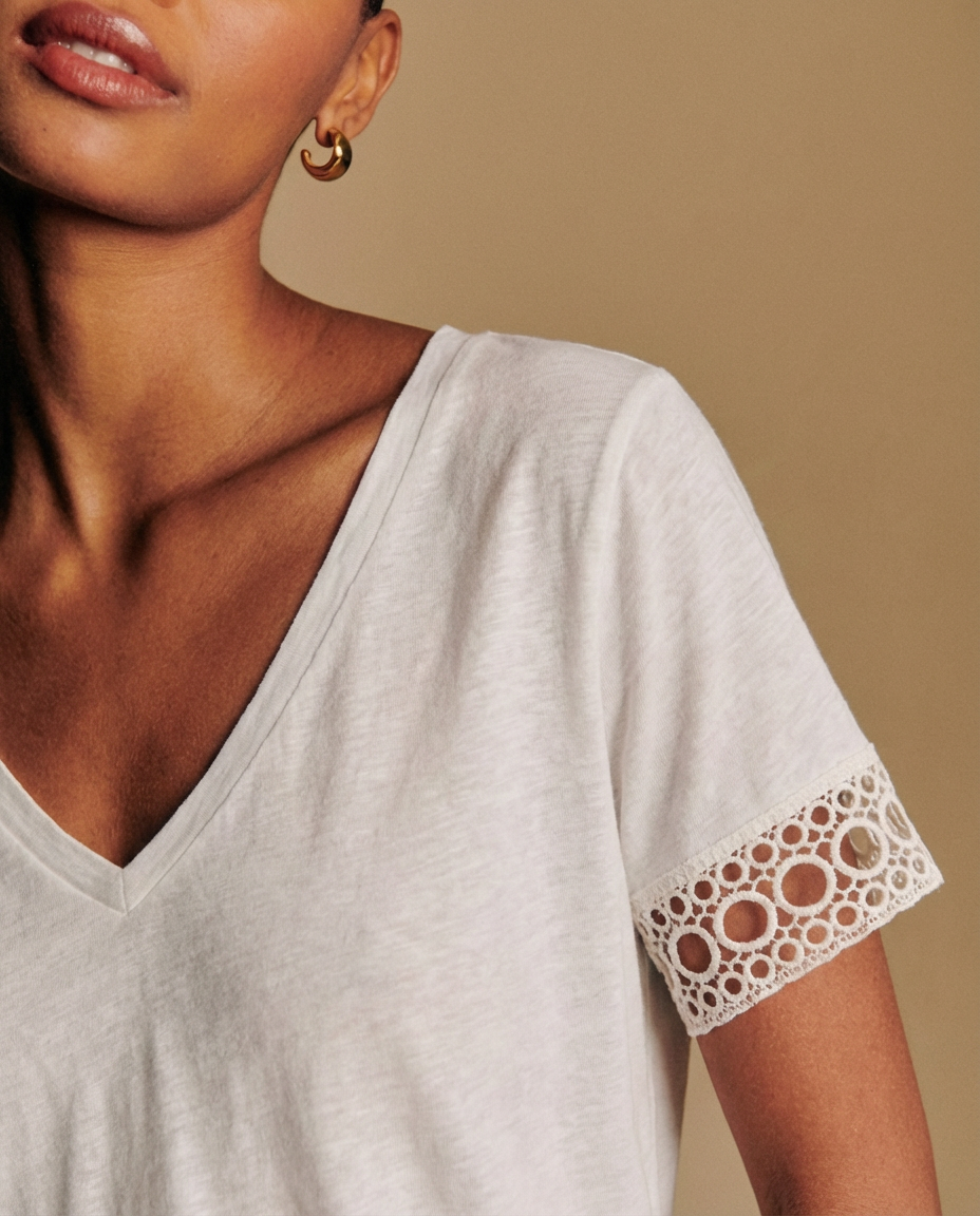 Camiseta con manga decorada OLIVIA