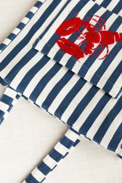 Bolso a rayas de tela LOBSTER