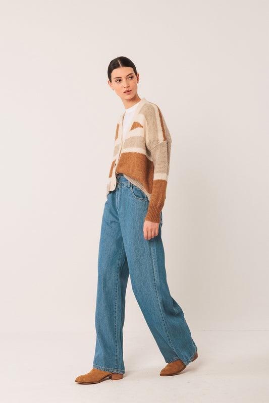 Chaqueta de punto con alpaca BREA