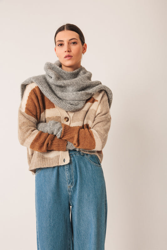 Chaqueta de punto con alpaca BREA