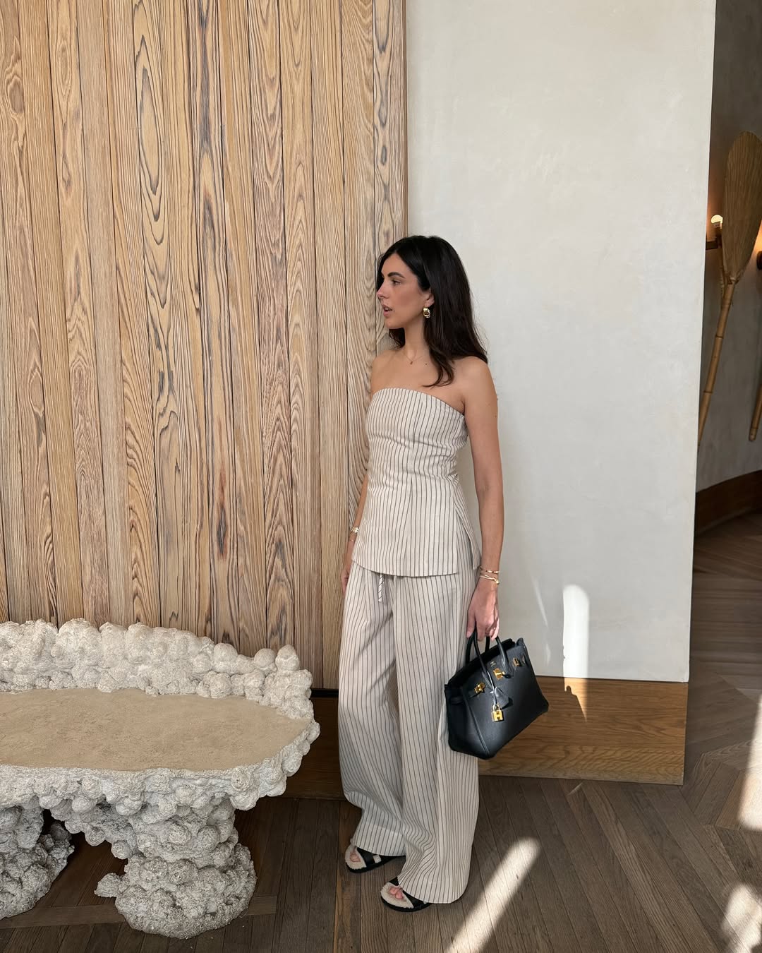 Top bustier con rayas MATEO