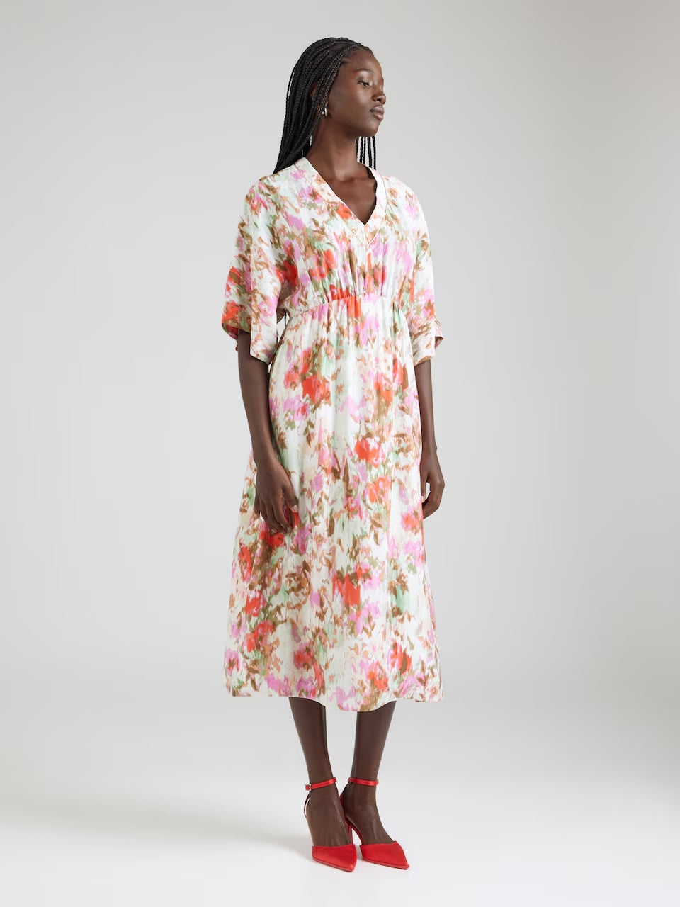 Vestido midi estampado MINNA