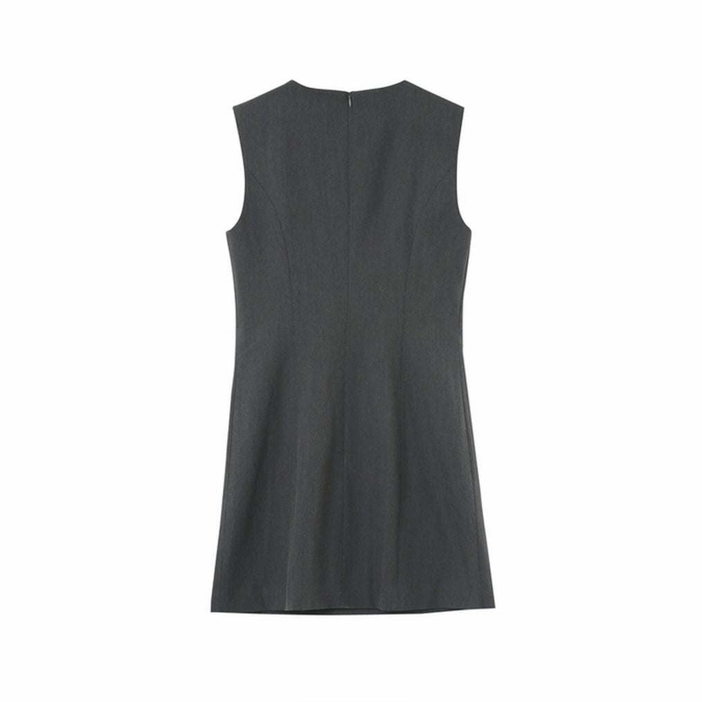 Vestido corto gris CLASSIC