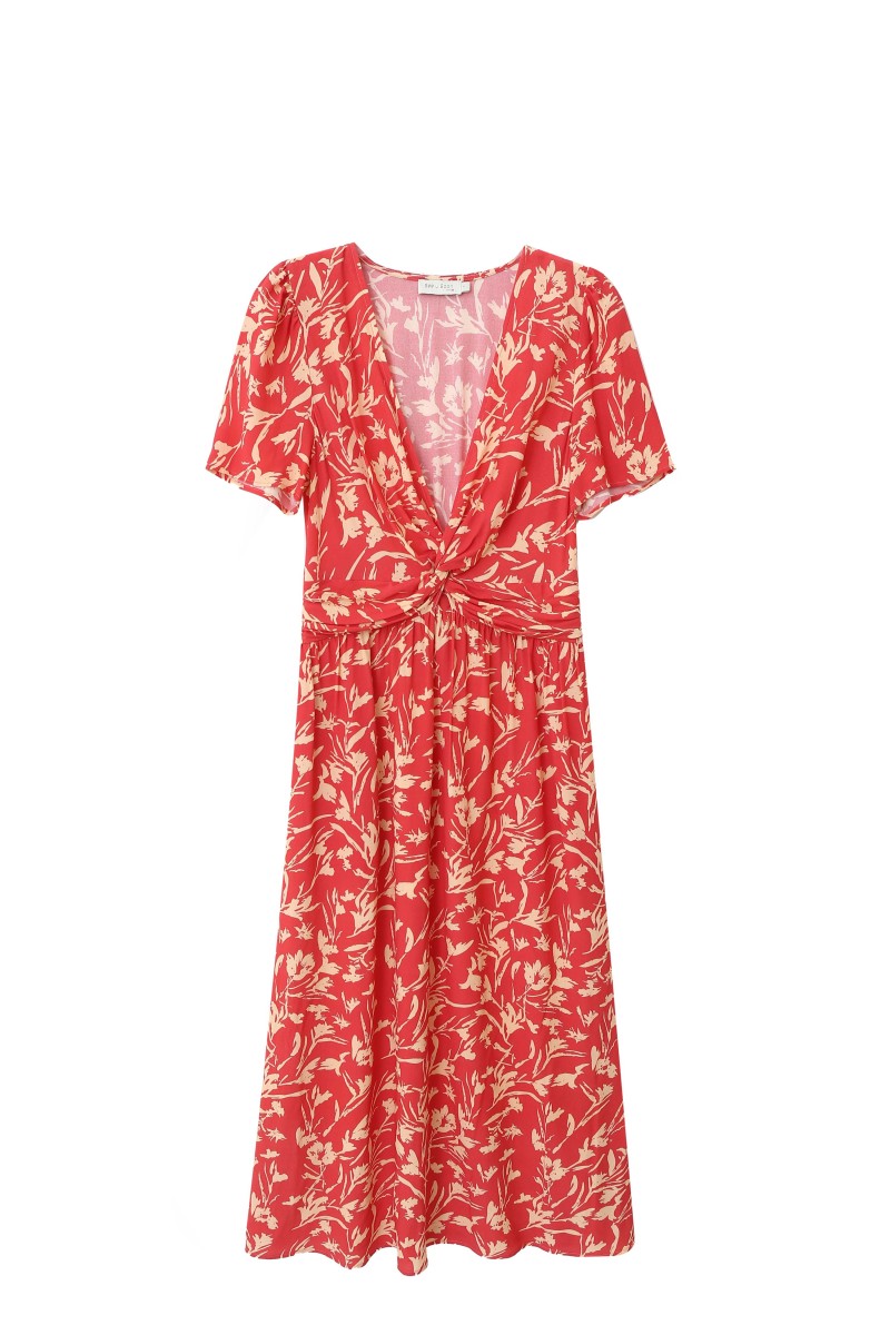 Vestido largo estampado floral POMEROL