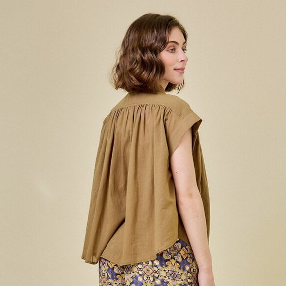 Blusa ocre CAPRI