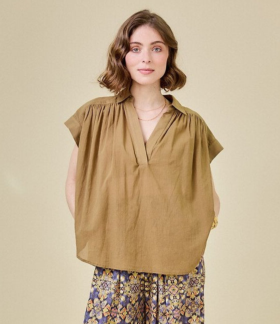 Blusa ocre CAPRI