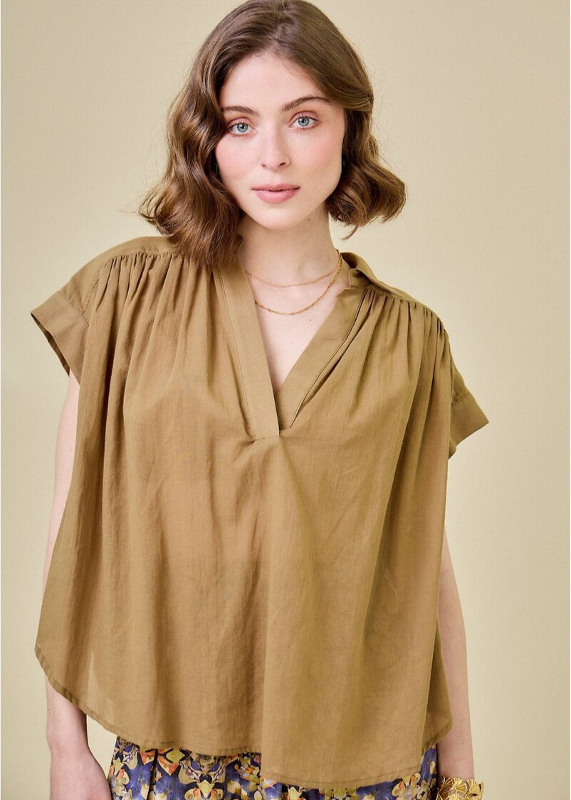 Blusa ocre CAPRI