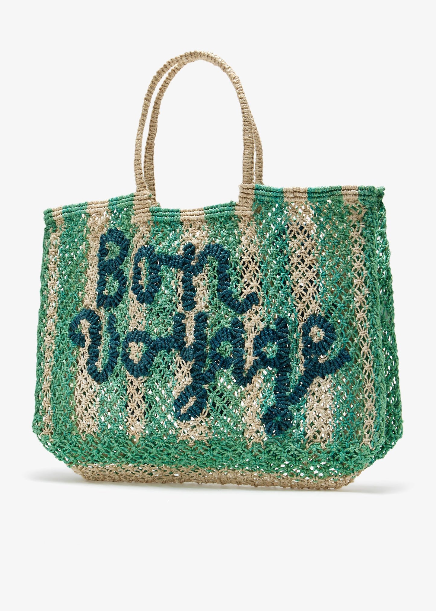 Bolso de yute con rayas BON VOYAGE