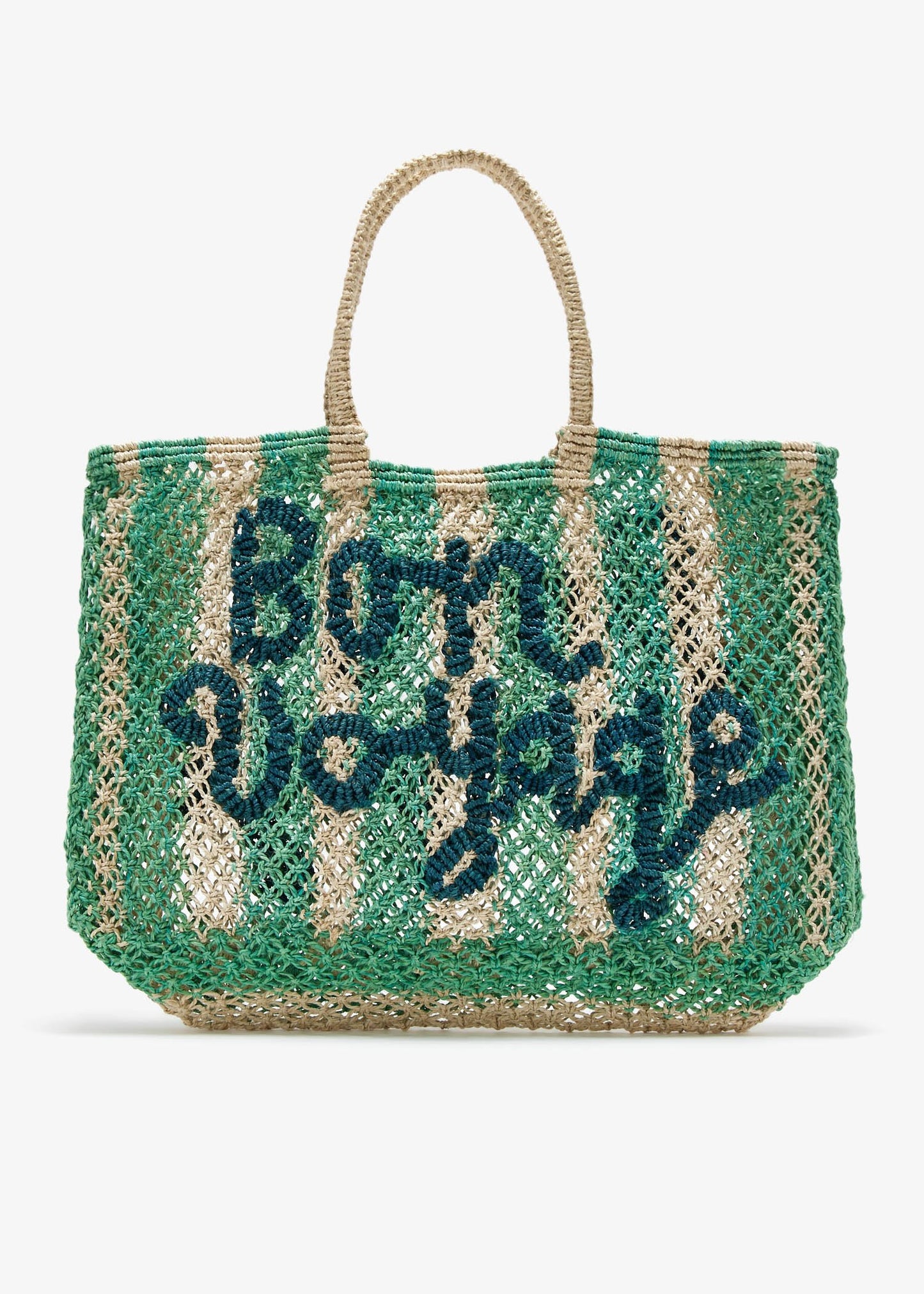 Bolso de yute con rayas BON VOYAGE