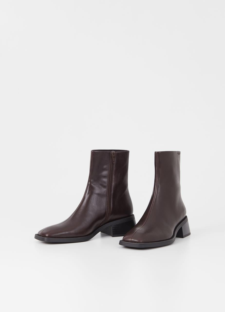 Bota marron chocolate de piel BRECK