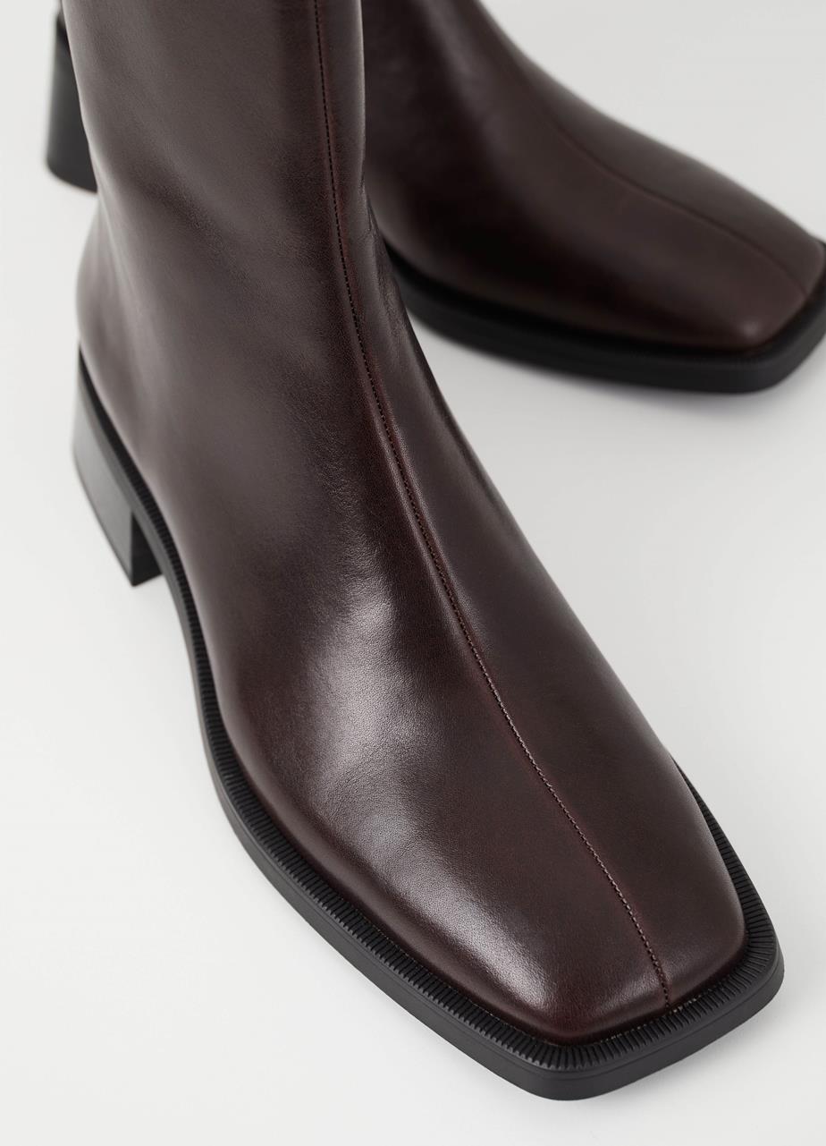 Bota marron chocolate de piel BRECK