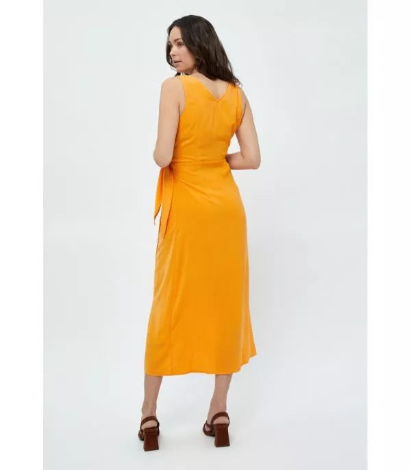 Vestido nudo ELEONORA naranja