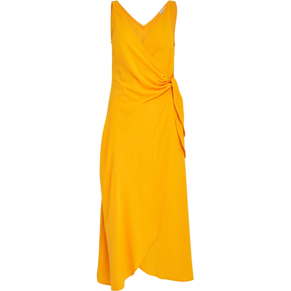 Vestido nudo ELEONORA naranja