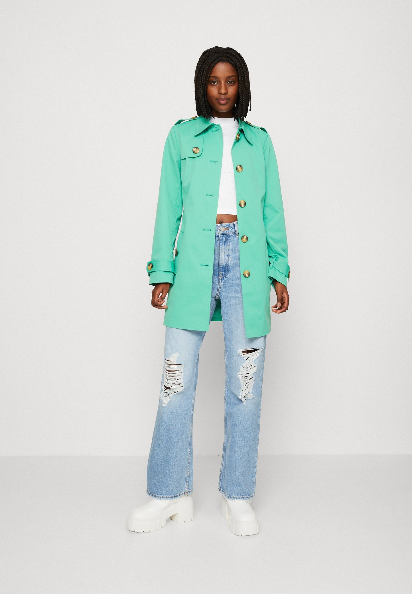 Gabardina verde EMILY