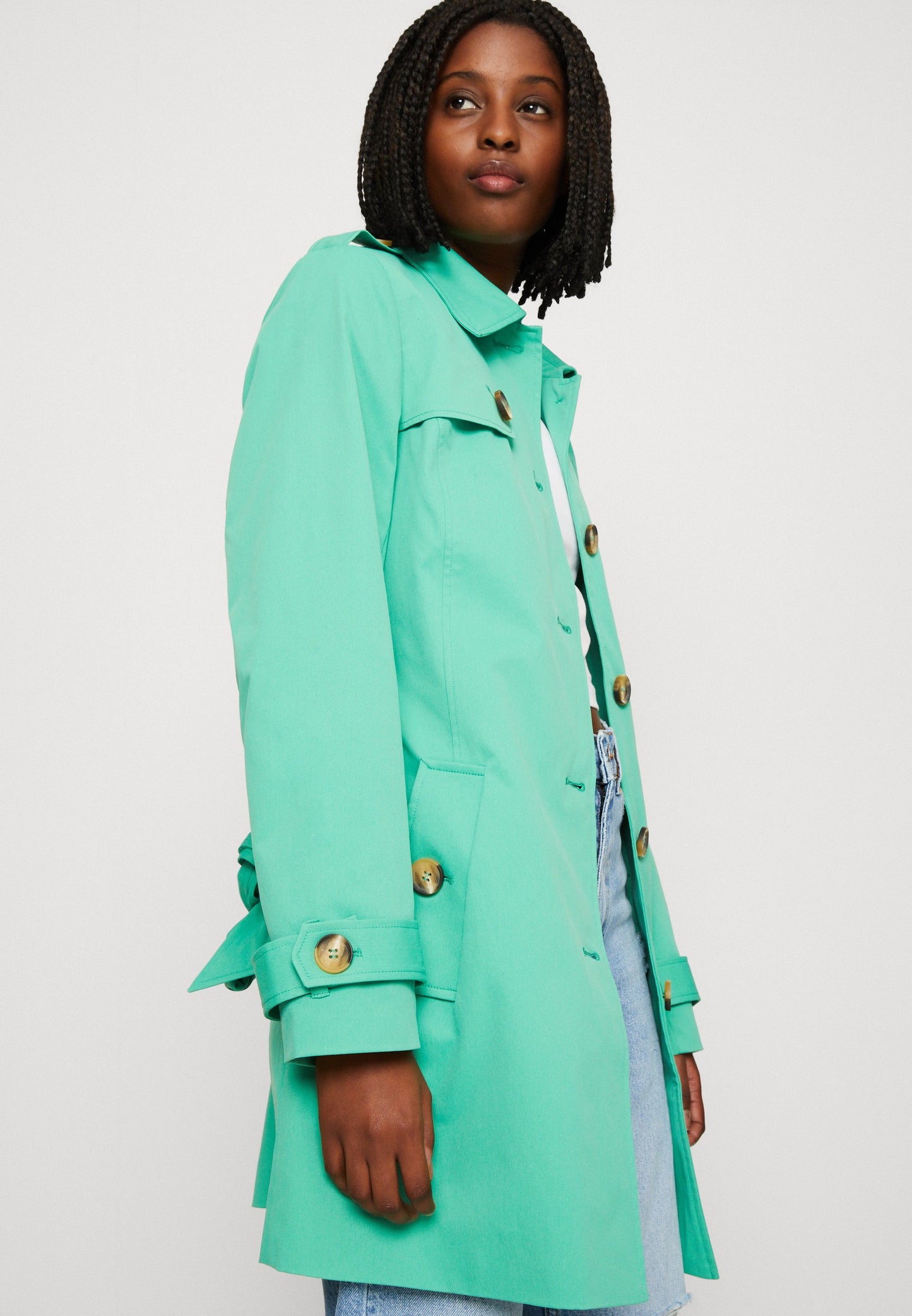 Gabardina verde EMILY
