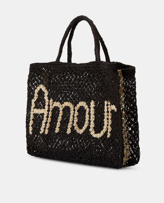 Bolso yute negro AMOUR
