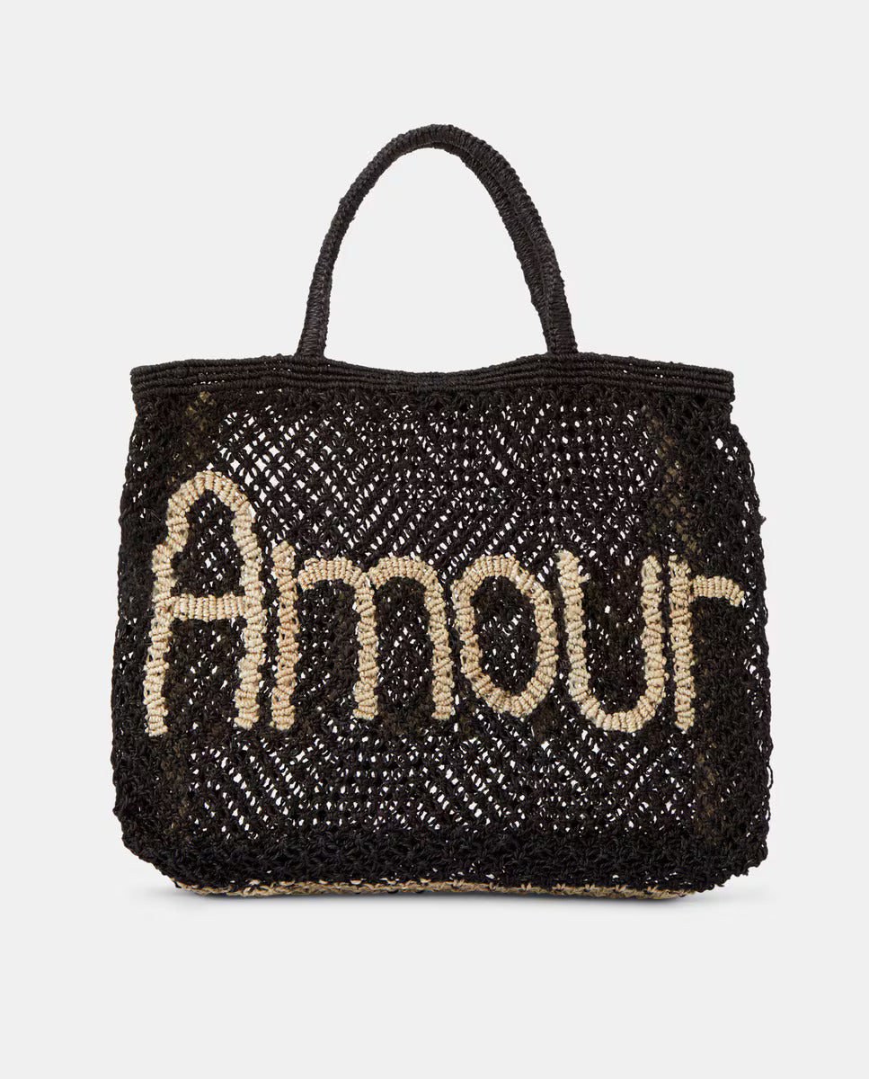 Bolso yute negro AMOUR