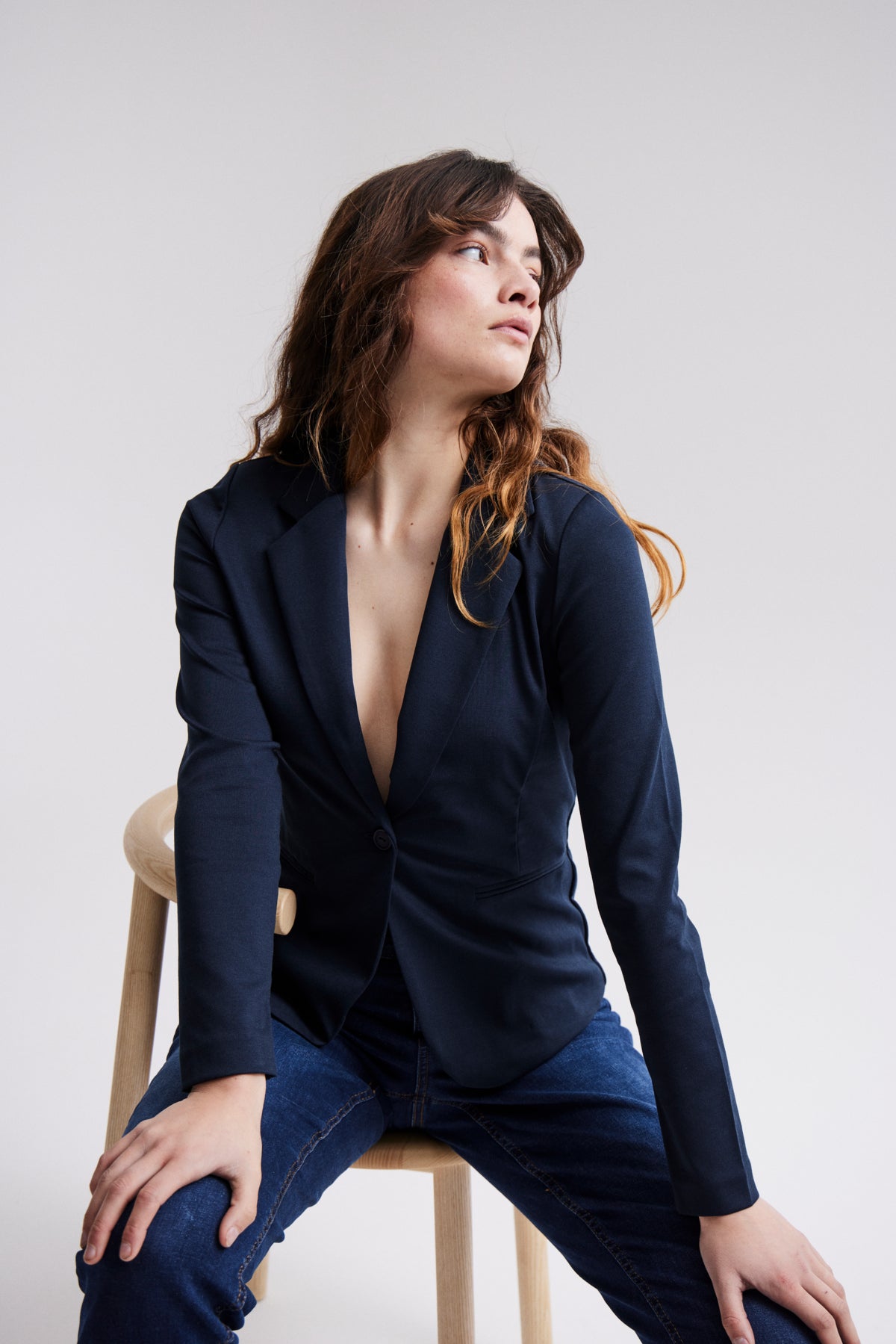 Blazer azul marino SANDRA