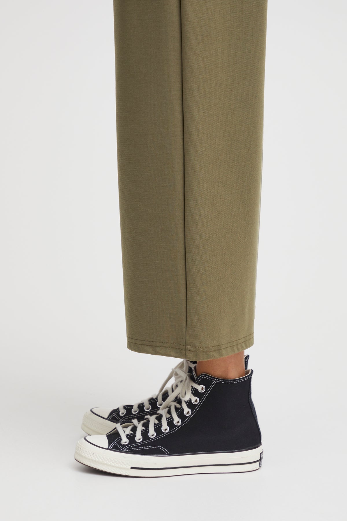 Pantalón ancho cropped EMANUELE caqui