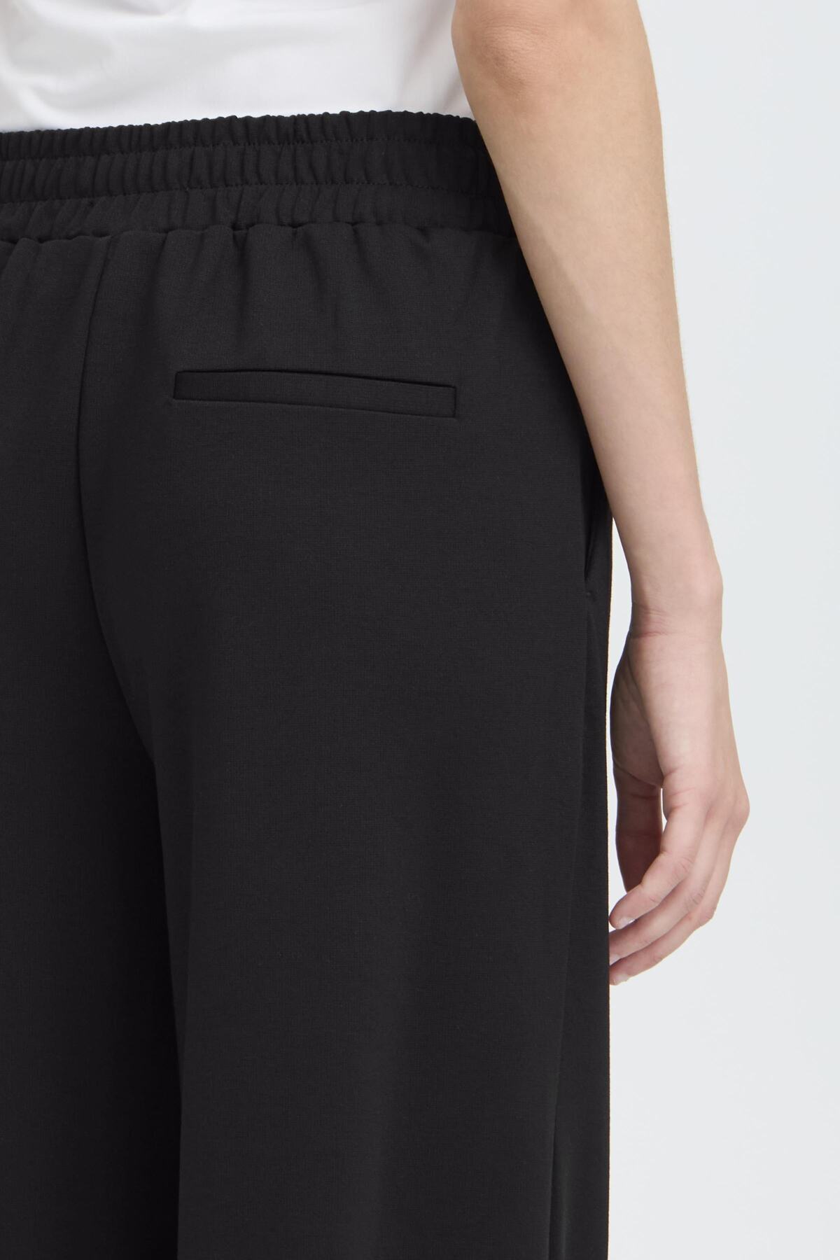 Pantalón wide leg negro BONNIE