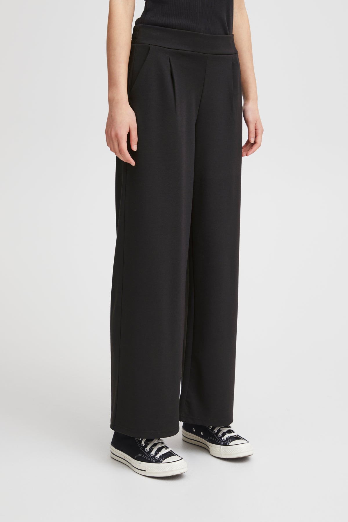 Pantalón wide leg negro RIVERA