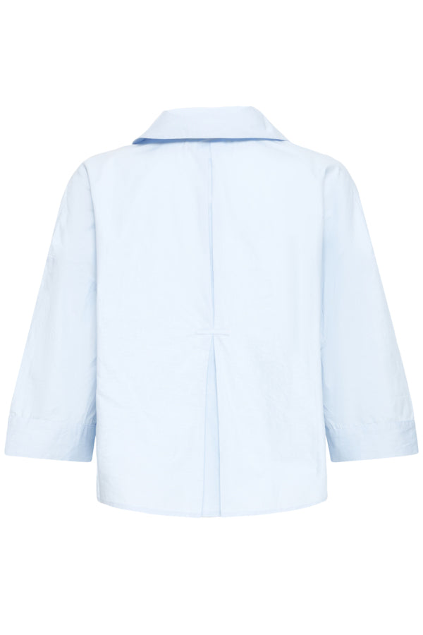 Camisa azul de manga ancha 3/4 DUANNE