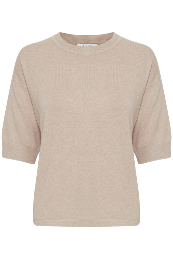 Jersey punto fino beige