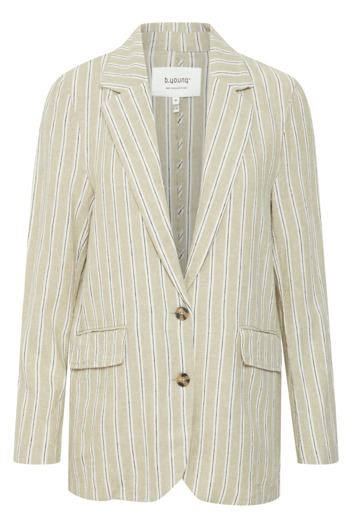 Blazer de lino a rayas MARTA