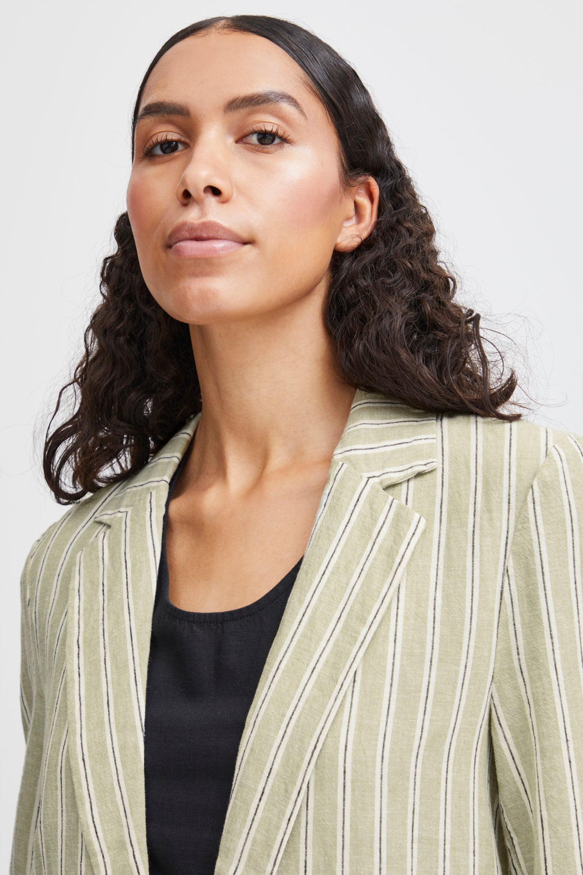 Blazer de lino a rayas MARTA