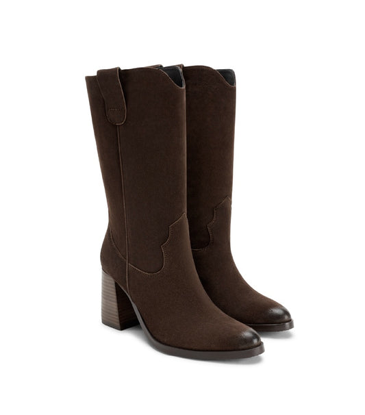 Bota cowboy marron CAROLINA