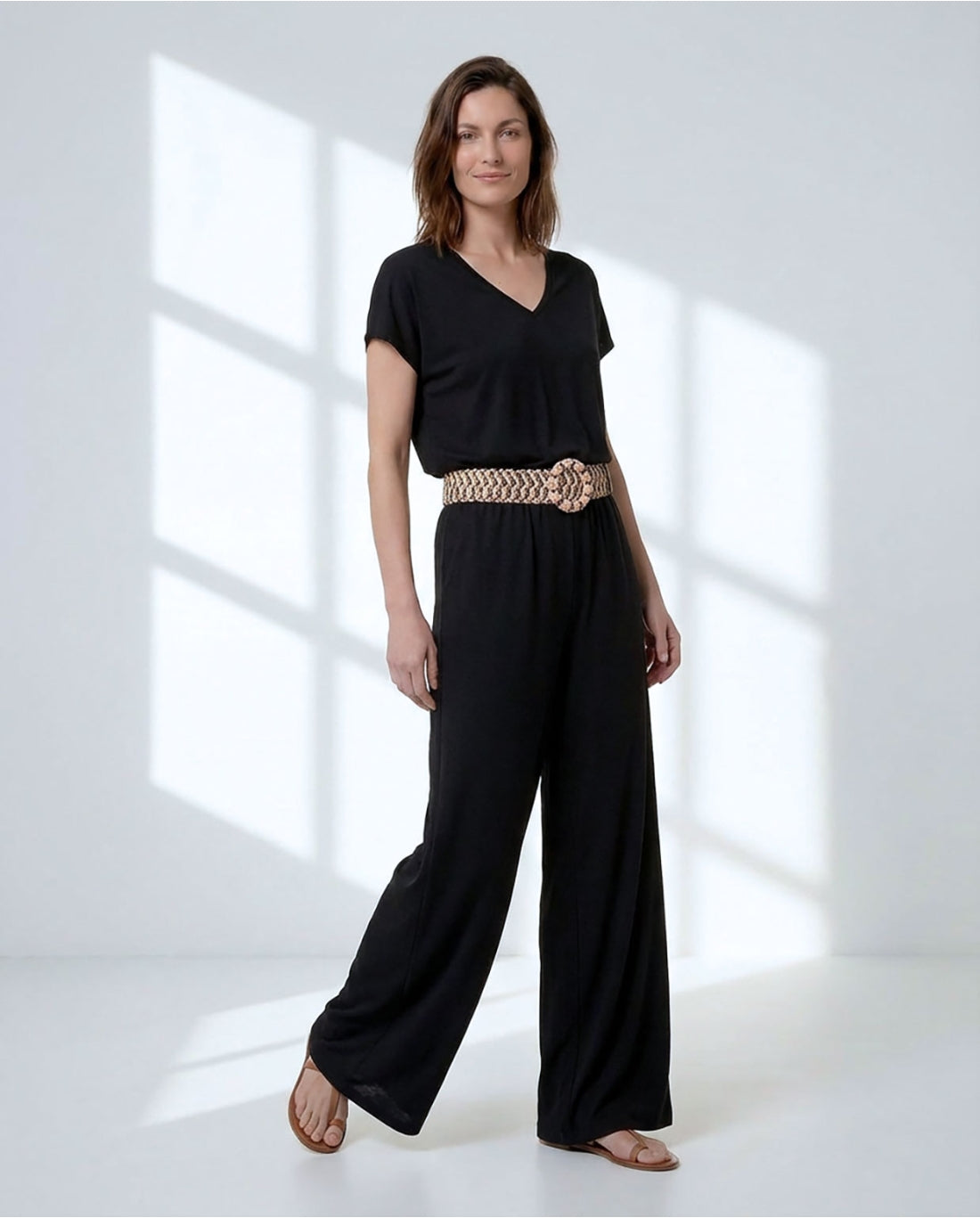 Pantalón modal negro DAMO