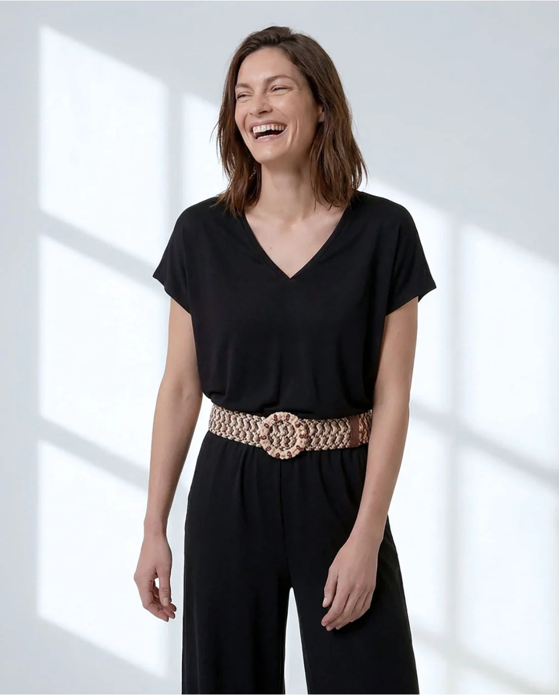 Pantalón modal negro DAMO