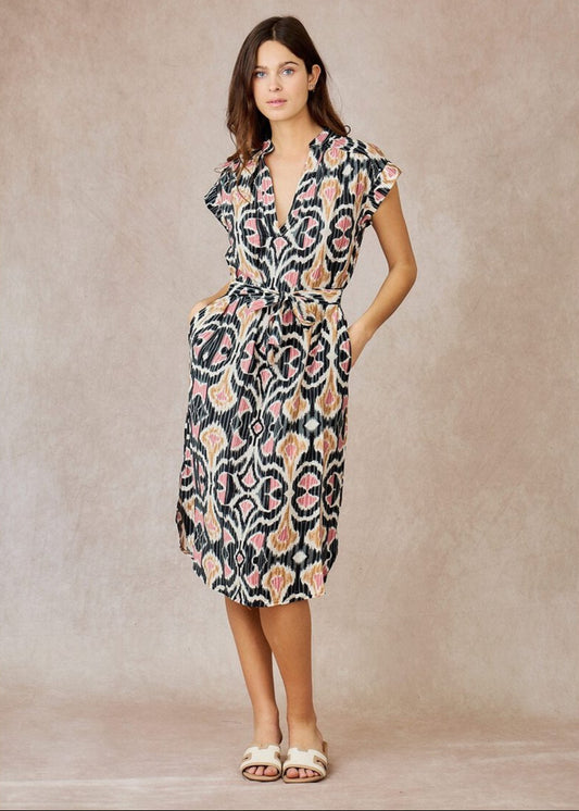 Vestido estampado midi LINET