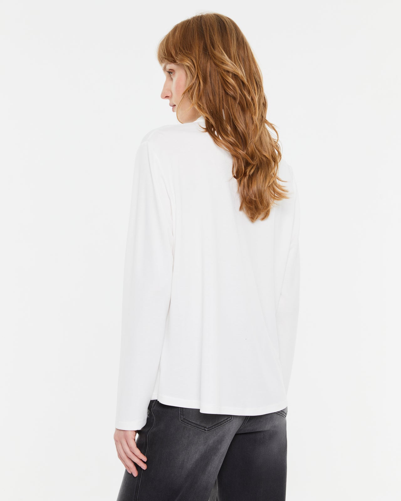 Camisa blanca punto liso BEJIA