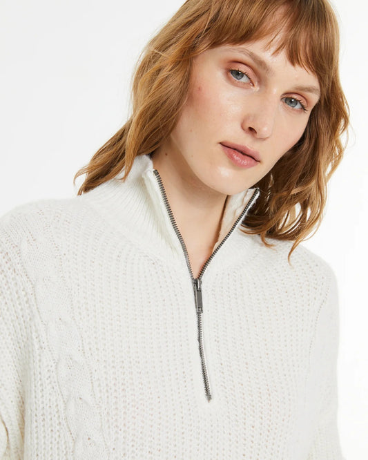 Jersey tipo polo con cremallera BEULA