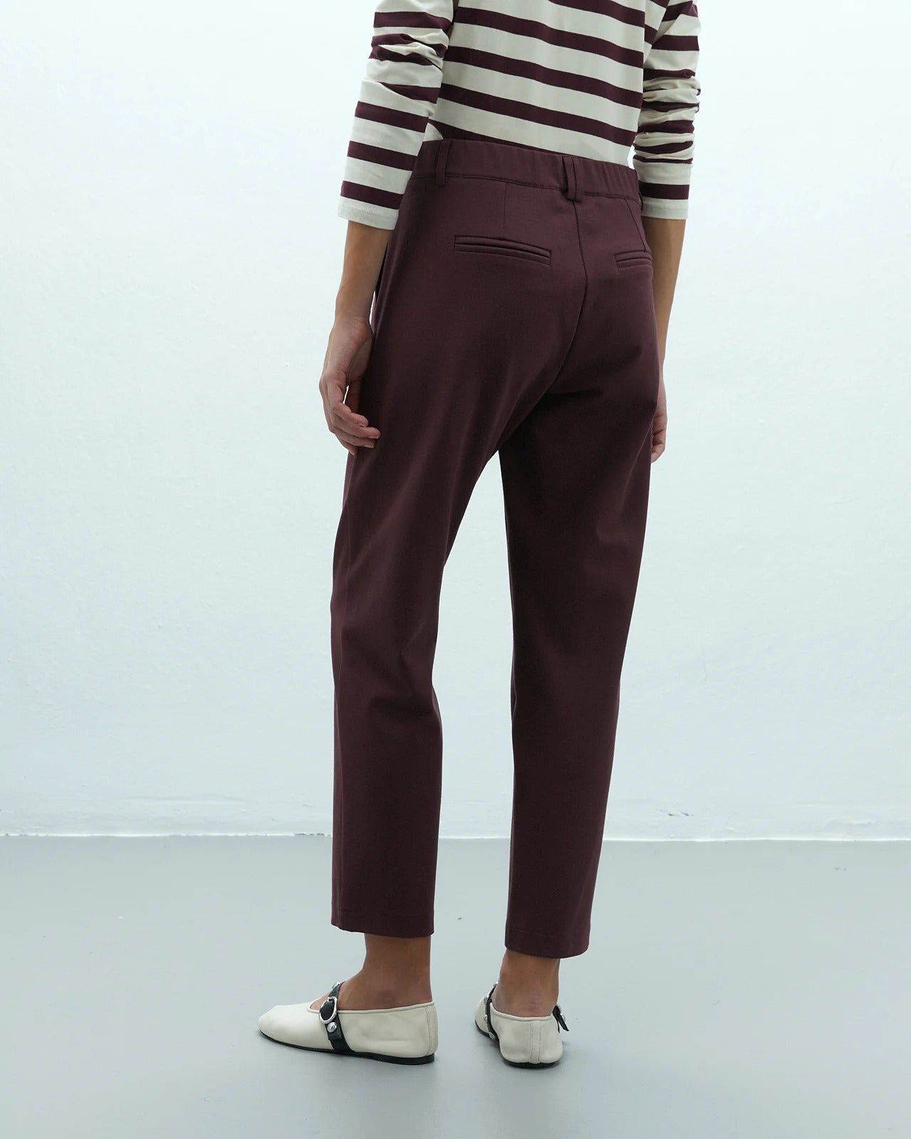 Pantalón recto de punto roma LANNA