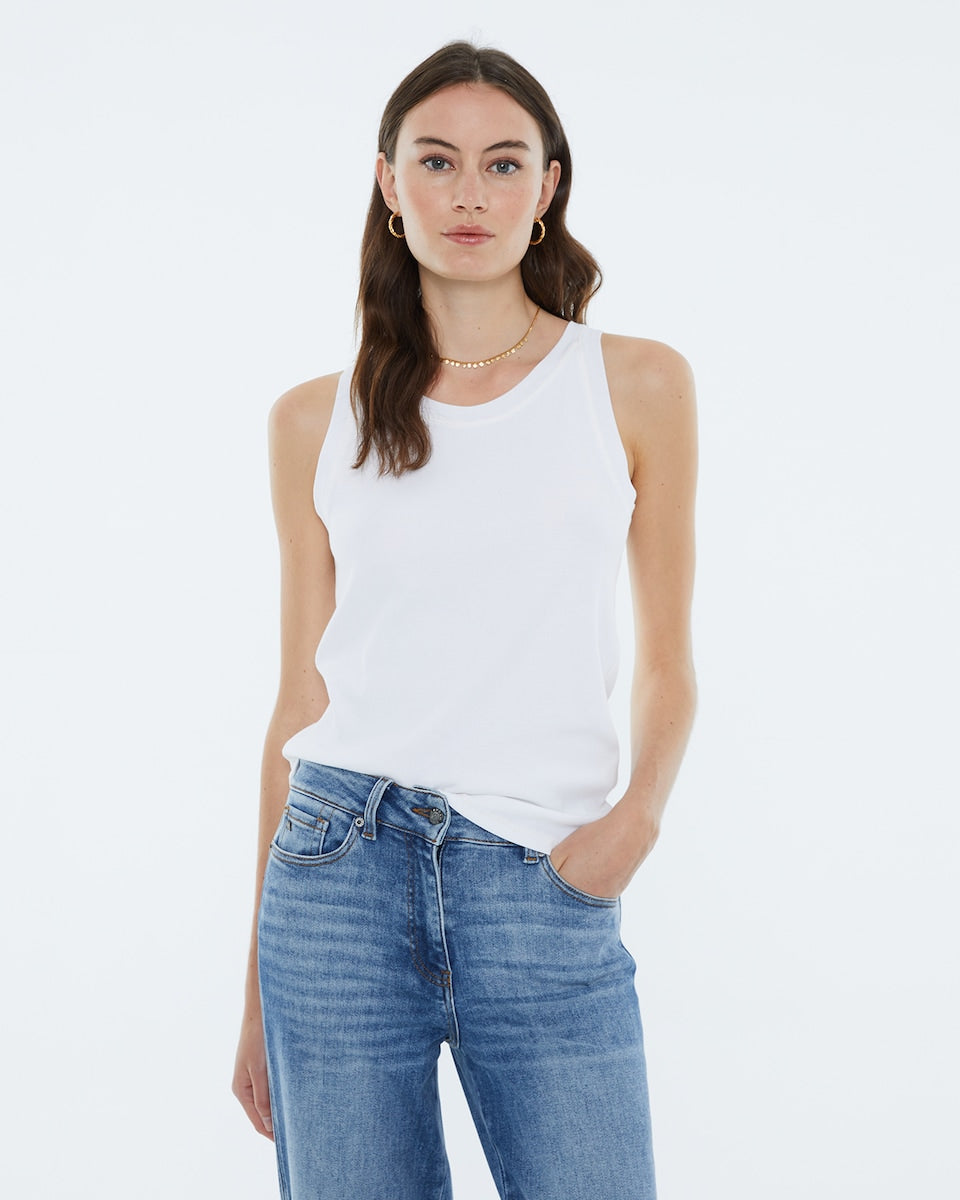 Camiseta PREMIUM tirantes blanca AMANDA