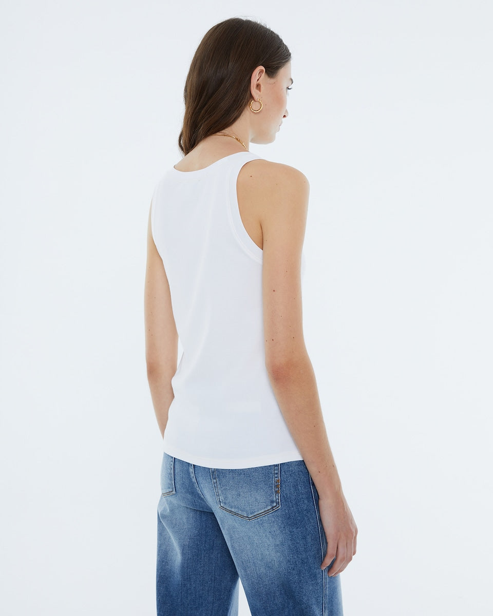 Camiseta PREMIUM tirantes blanca AMANDA
