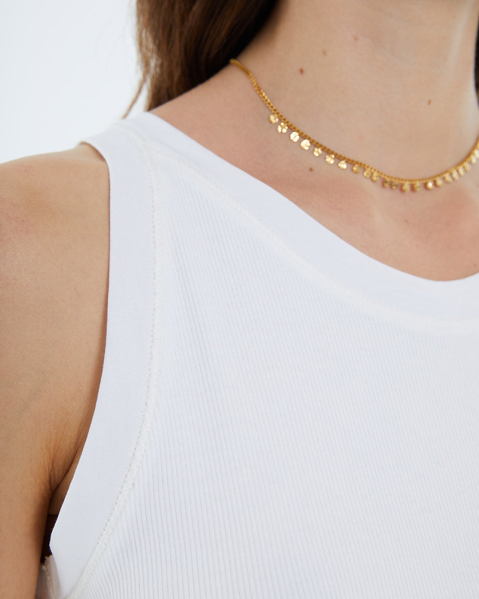 Camiseta PREMIUM tirantes blanca AMANDA